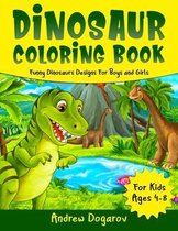 Dinosaur coloring book for kids ages 4-8