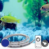 Aquarium led strip Blauwe kleur - 50 t/m 70 cm Complete set met bediening - Aquarium verlichting