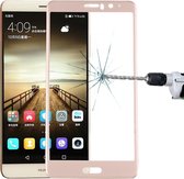 Let op type!! Voor Huawei Mate 9 0 3 mm 9H oppervlaktehardheid 3D gebogen zeefdruk volledige scherm getemperd glas scherm Protector(Gold)