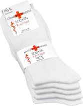 Socke|Sokken|"Medische Sokken"(Naadloos)|Wit|Maat 35/38|Sokken Tegen Voetproblemen|4 Paar
