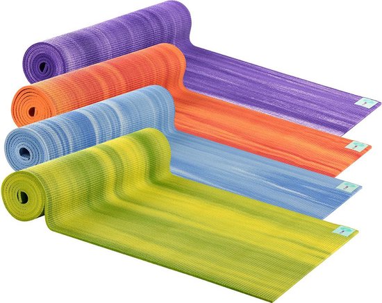 AKO Yin-Yang Deluxe Yogamat - 6 mm dik - 61x183cm - Paars/Wit van AKO — afbeelding 3