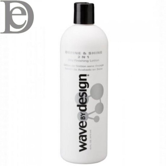 Wave by Design Define & Shine Dry finishing Lotion- 2 in 1 - 454 g- Lotion voor krullend haar - Alle haartypes
