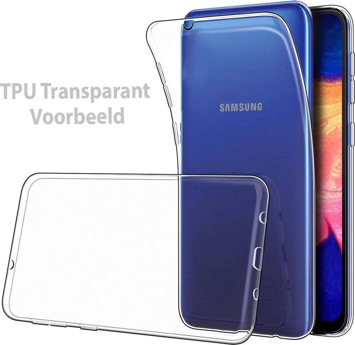 MG siliconen cover voor Samsung A20 - Transparant