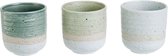 Cosy&Trendy - Miyako - beker zonder oor - Set van 3 - 17cl