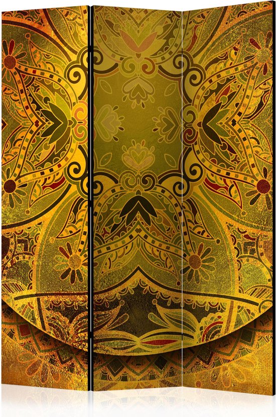 Kamerscherm - Scheidingswand - Vouwscherm - Mandala: Golden Power [Room Dividers] 135x172 - Artgeist Vouwscherm