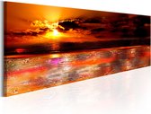 Schilderijen Op Canvas - Schilderij - Majestic Ocean 135x45 - Artgeist Schilderij