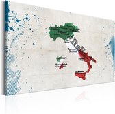 Schilderijen Op Canvas - Schilderij - Map: Italy 60x40 - Artgeist Schilderij