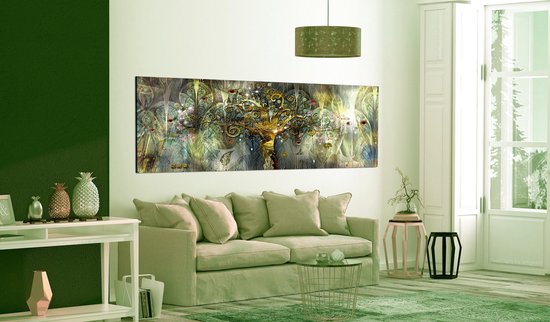 Schilderijen Op Canvas - Schilderij - Fairytale Tree 135x45 - Artgeist Schilderij - Artgeist
