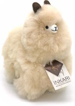 Alpaca Knuffel - Blond - Klein - 23 cm - Alpacawol - Handgemaakt, Natuurlijk & Fairtrade - Allergie-vrij
