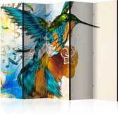 Kamerscherm - Scheidingswand - Vouwscherm - Marvelous bird II [Room Dividers] 225x172 - Artgeist Vouwscherm