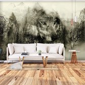 Fotobehang – Behangpapier - Fotobehang - Mountain Predator (Beige) 150x105 - Artgeist