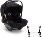 Bugaboo Turtle Air by Nuna, Comfort Autostoel voor Pasgeborenen en Baby's met Bugaboo Donkey Kinderwagen Adapters en Grote Zonnekap, Lichtgewicht & Veilig - Zwart