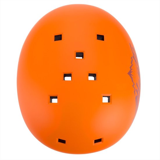 Deuba Skate Helm – Voor Kinderen van 3 tot 13 jaar – Maat S Oranje - deuba
