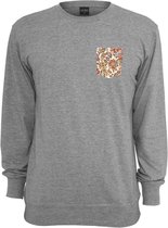 Urban Classics Sweater/trui -XS- Contrast Pocket Grijs