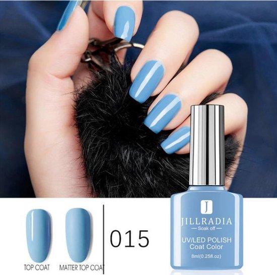 Gellak Jillradia Gel Nagellak Ice Blue Bol Com