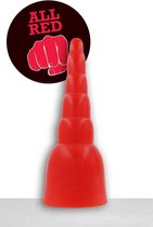 All Red Anaal Dildo 34 x 11 cm - rood