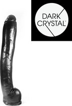 Dark Crystal XXL Dildo 37,5 x 6 cm - zwart