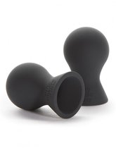 Fifty Shades Nipple Suckers - Siliconen Tepelzuigers - Zwart