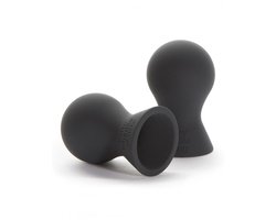 Fifty Shades Nipple Suckers - Siliconen Tepelzuigers - Zwart