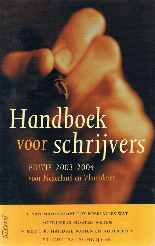 Cover van het boek 'Handboek voor schrijvers / 2003-2004'