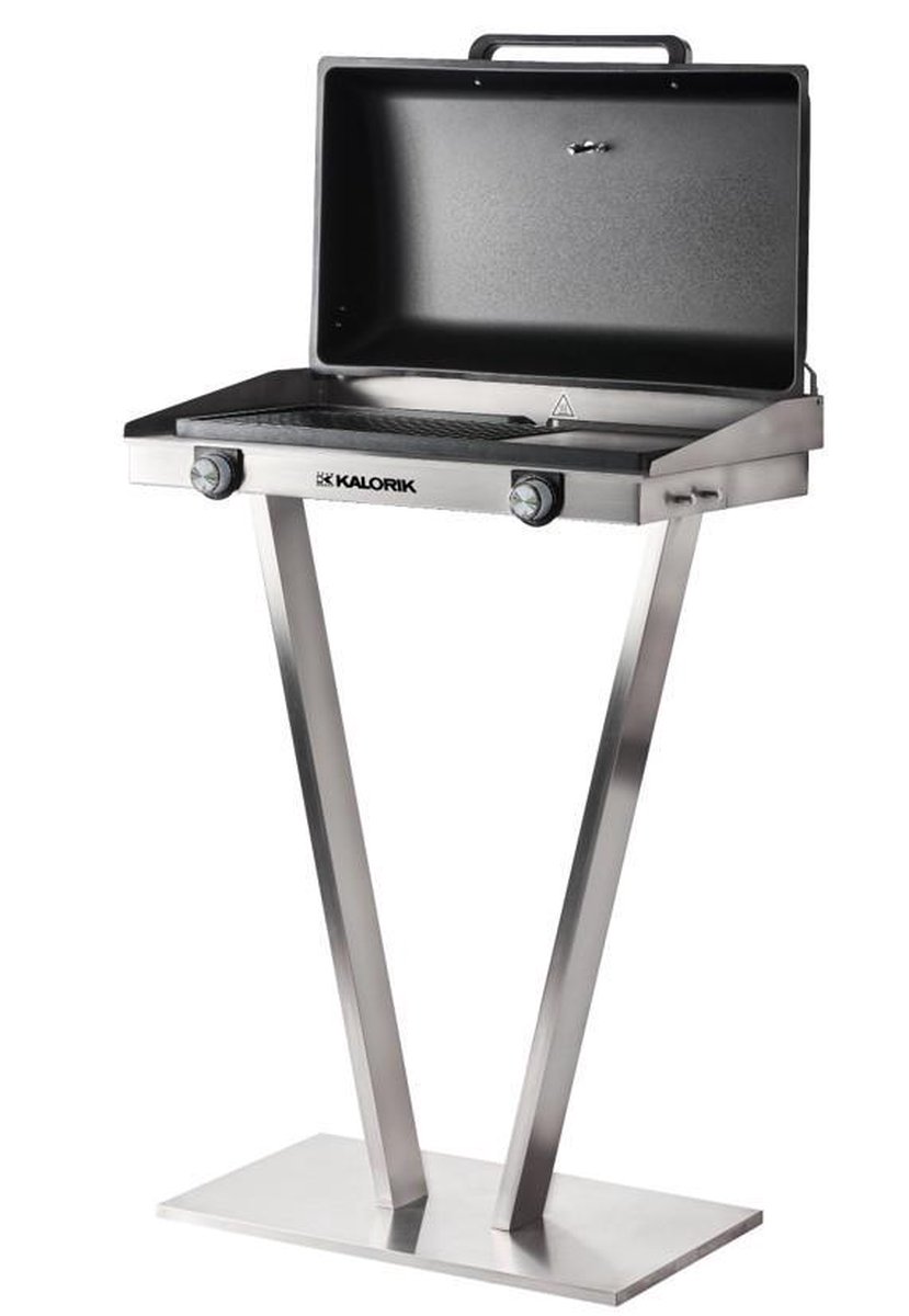 Elektrische Barbecue - TKG EBBQ 1002 L -Grote bakplaat: 595 x 295 mm - Baktemperatuur tot 300°C - Handmatige temperatuurregeling - 2500 W - Uniek, origineel en elegant ontwerp