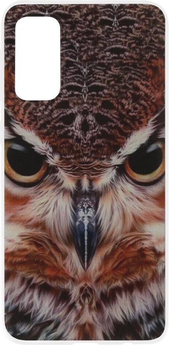 ADEL Siliconen Back Cover Softcase Hoesje Geschikt voor Samsung Galaxy S20 - Uil