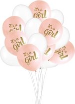 Babyshower Versiering Meisje - It's a Girl Ballonnen - Geboorte Versiering Meisje