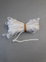 Plat elastiek wit 4 mm breed (10 meter)