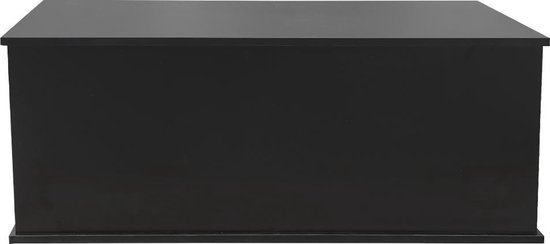 Opbergkist - speelgoedkist - dekenkist - 100 cm breed - zwart | bol.com
