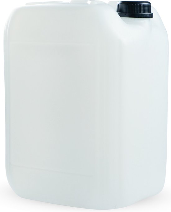 Jerrycan - 20L - Transparant - Kunststof - Opstapelbaar - UN-Gecertificeerd voor Gevaarlijke Vloeistoffen - Geschikt voor Benzine, Diesel, Water, Desinfectie Vat