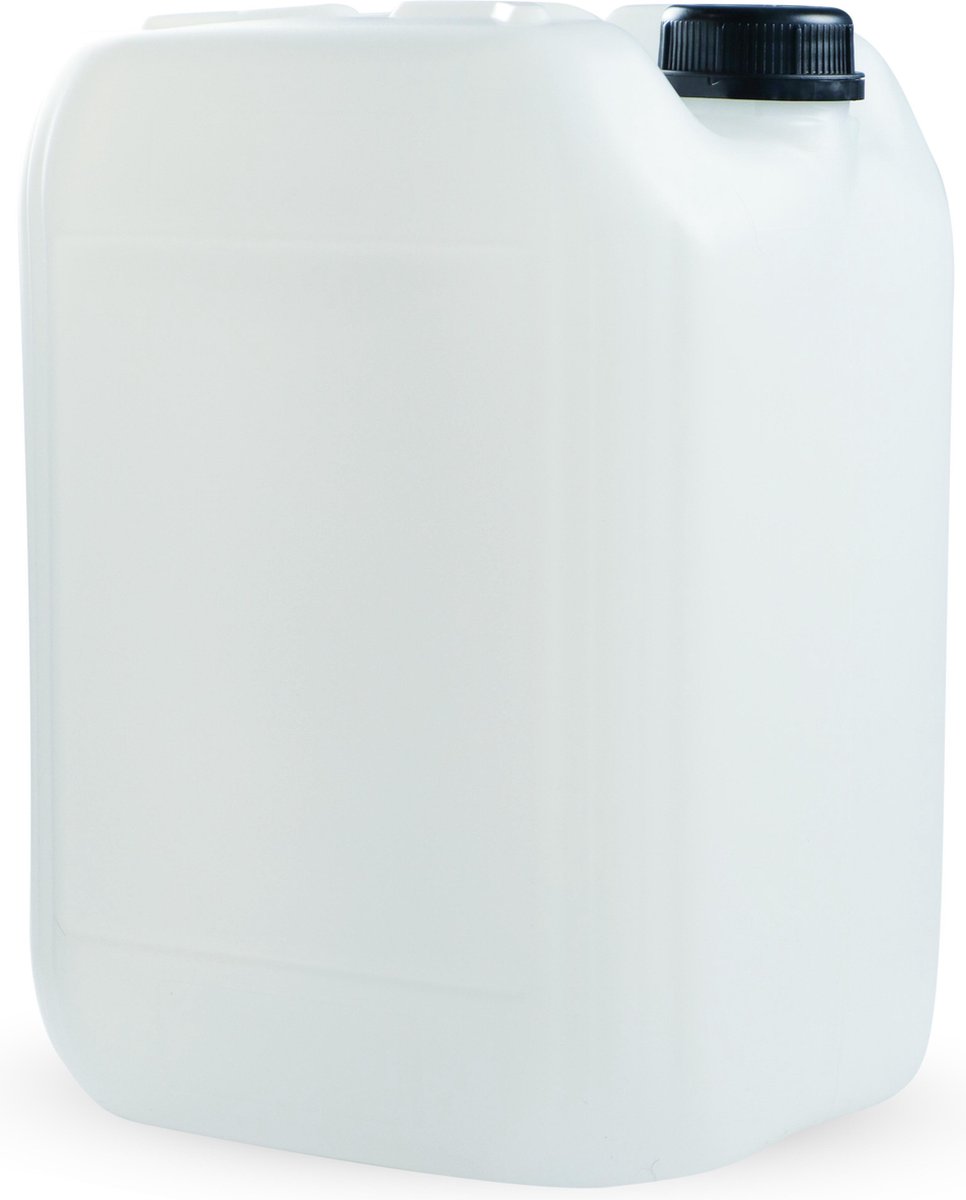 Jerrycan - 20L - Transparant - Kunststof - Opstapelbaar - UN-Gecertificeerd voor Gevaarlijke Vloeistoffen - Geschikt voor Benzine, Diesel, Water, Desinfectie Vat - Airocans