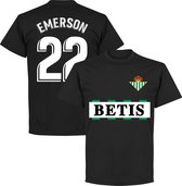Real Betis Emerson 22 Team T-Shirt - Zwart - XS