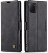 CaseMe - Samsung Galaxy Note 10 Lite hoesje - Wallet Book Case - Magneetsluiting - Zwart