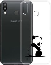 Samsung Galaxy A40 siliconen hoesje transparant - Panda
