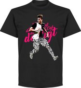 De Ligt Juventus Script T-Shirt - Zwart - XL