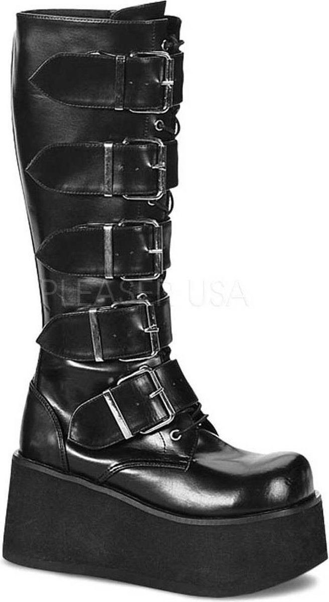 DemoniaCult - TRASHVILLE-518 Plateau Laarzen - US 9 - 41 Shoes - Zwart