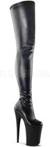 Pleaser Plateau Overknee Laarzen -38 Shoes- INFINITY-4000 Paaldans schoenen Zwart