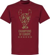 Liverpool Champions League 2019 Trophy T-Shirt - Rood - XL