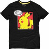 Difuzed Pokémon Pikachu Pop- T-Shirt Art Comic Zwart / Jaune / Rouge N / A T-shirt homme taille L