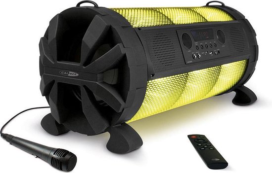 Caliber Partybox - Party Speaker met Microfoon - Karaoke - Disco - 180 Watt - Feestverlichting - 8 Uur Speeltijd (HPG519BTL) — afbeelding 2
