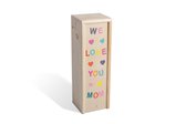 Wijnkist: We love you mom| moederdagcadeau| wijnkist cadeau moederdag| Moederdaggeschenk