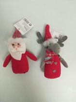 Decoratieve kerstpoppetjes - 2 stuks