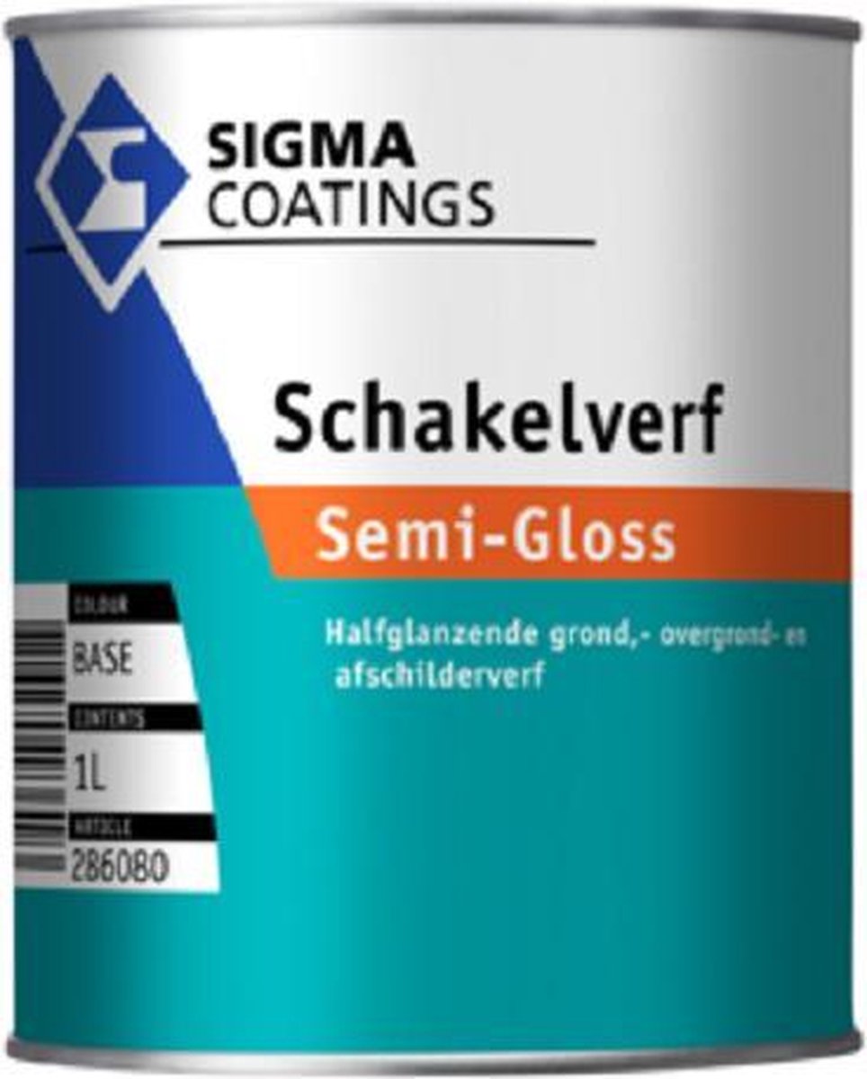 Sigma Schakelverf Semi-Gloss 2,5 liter RAL 9010