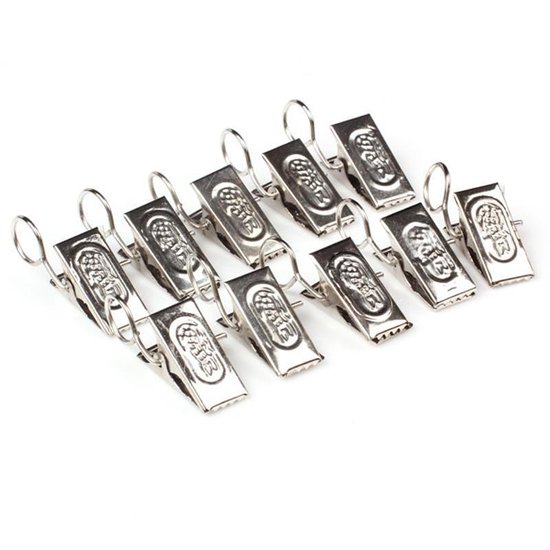 WiseGoods Gordijnhaken Clips Gordijnringen met Klem Douchegordijn Ringen