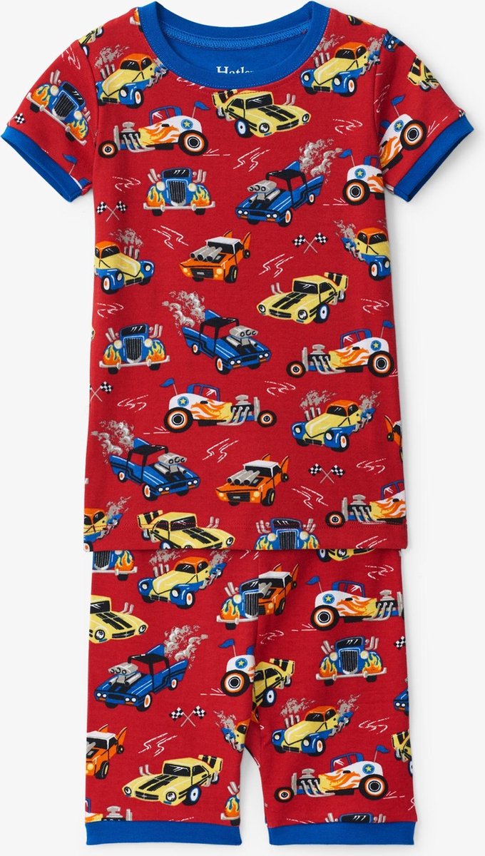 Hatley Pyjama ss Hot Rods maat 104