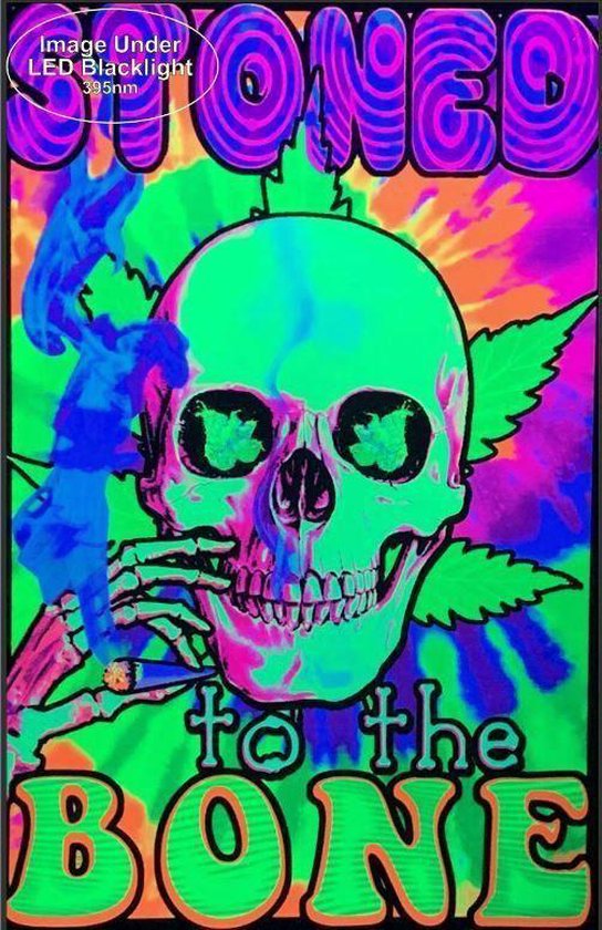 Stoned to the Bone - Blacklight Poster
