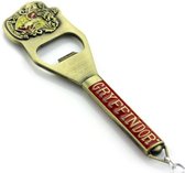 Griffoendor roestvrij staal flesopener, Bieropener, Sleutelhanger, Harry Potter, Zweinstein, Griffoendor/Gryffindor, Bottle Opener, Flesopener, Roestvrij Staal, Tovenaars, Magie, M