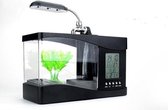 United Entertainment USB Desktop Aquarium - 24 x 10 x 19 cm - 1.25 L - Zwart