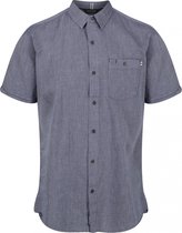 Regatta Damari Coolweave-Katoenen Shirt Met Korte Mouwen Voor Heren Lichtblauw