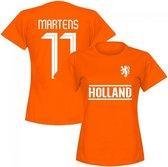 Nederland Team Dames Martens 11 T-shirt - Oranje - XL